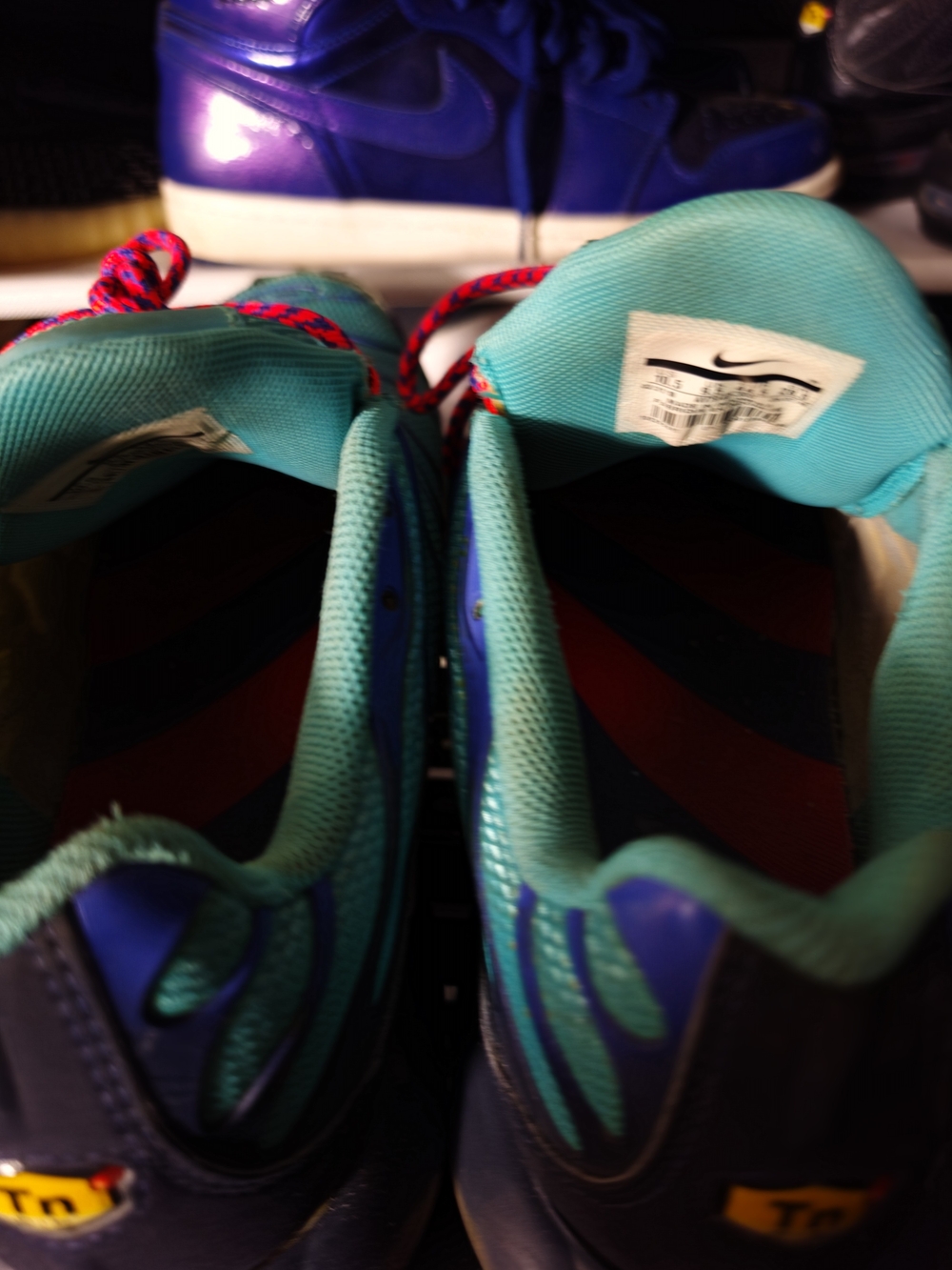 🔥 Nike Air Max Plus TN Teal & Navy Sneakers Men Size 10.5 - Picture 8 of 11